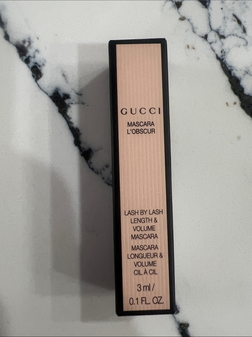 Gucci Mascara L'Obscur - Black & Peach Packaging